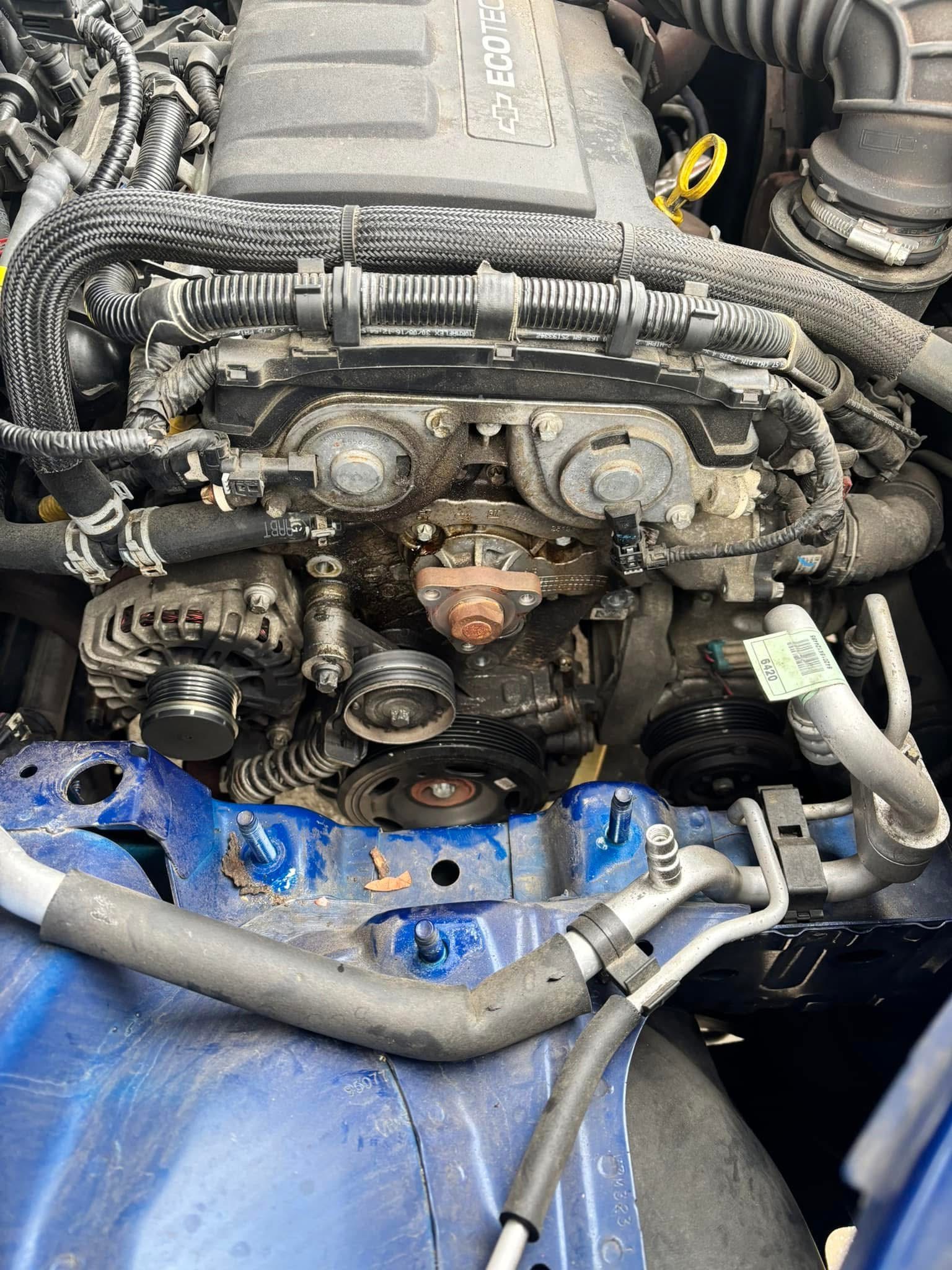 Diesel engine repair work